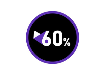 60% Round design vector, 60 percent images