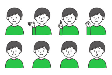 男性 人物 イラスト ベクター AI 素材