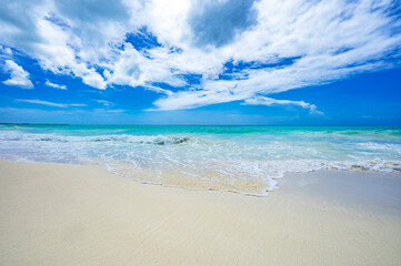 Fototapeta na wymiar magical paradise beach of the Caribbean sea