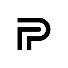 Monogram FP Initials Letter logo design inspiration