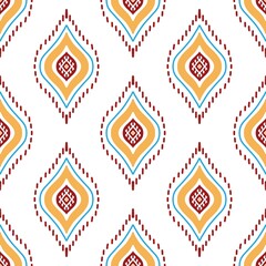 Fototapeta na wymiar seamless pattern, Ikat ‘pattern ,Ethnic ,textile, tribal ,American, American ,Aztec, fabric ,geometric ,motif ,mandalas, native ,boho ,bohemian ,carpet ,india ,Asia ,illustrated 