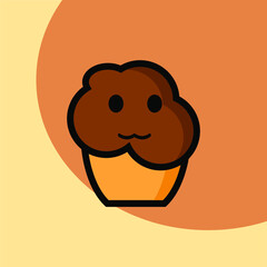 Cartoon character of bread and pastries. Vector illustration. cookies, bread, pie, biscuit, toque chef
