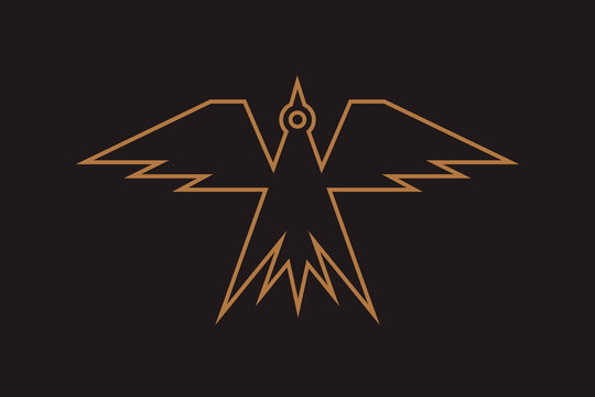 Logo of the proud bird Eagle, falcon or any other predator