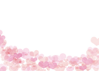 Cute heart background illustration pink Ver