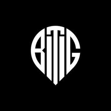 BTG letter logo design on black background. 
BTG circle letter logo design with ellipse shape.
BTG creative initials letter logo concept.BTG logo vector. 