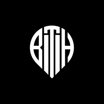 BTH letter logo design on black background. 
BTH circle letter logo design with ellipse shape.
BTH creative initials letter logo concept.BTH logo vector. 