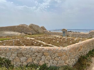 Achiarino Cemetery, Ciminiere de la Semillante, on Lavezzi Island Corsica.