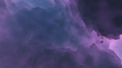 Nebula in space, science fiction wallpaper, stars and galaxy, 3d illustration