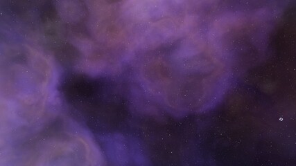 Naklejka na ściany i meble Nebula in space, science fiction wallpaper, stars and galaxy, 3d illustration