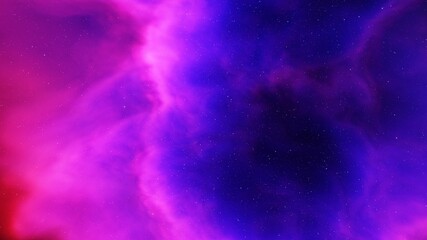 Nebula in space, science fiction wallpaper, stars and galaxy, 3d illustration