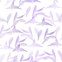 Pink flower petals on a white background. Floral background. Purple beautiful petals.