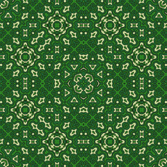 Ethnic floral motifs seamless pattern design