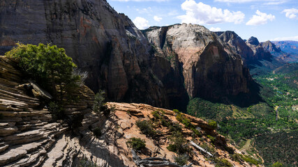 Top of the Angels Landing in the Zion National Park, Utah, USA