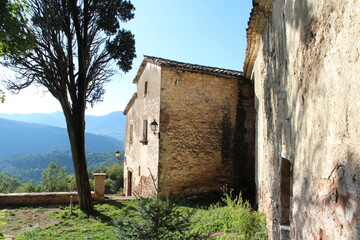 Old stone building near the small village of Aiguafreda, Catalonia, Spain, Europe. Aiguafreda de Dalt