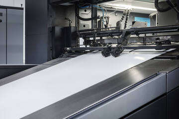 printing products in modern printing house