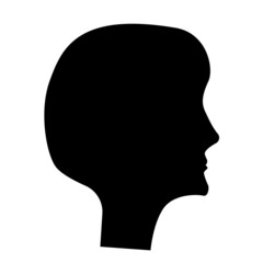 design illustration of people face with silhouette concept 