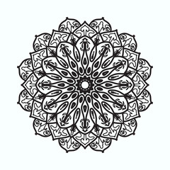 Hand drawn mandala. decoration in ethnic oriental  doodle ornament.