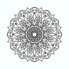 Hand drawn mandala. decoration in ethnic oriental  doodle ornament.