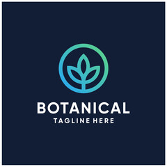 botanical simple logo design inspirations