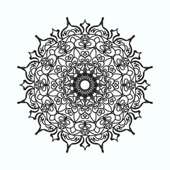 Hand drawn mandala. decoration in ethnic oriental  doodle ornament.