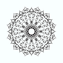 Hand drawn mandala. decoration in ethnic oriental  doodle ornament.