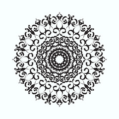 Hand drawn mandala. decoration in ethnic oriental  doodle ornament.