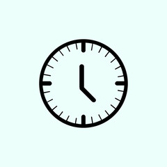 wall clock vector illustration