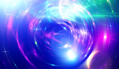 Digital background with connecting lines and circles. Science background. Illustration for your design.