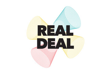 Modern, simple, colorful typographic design of a saying 