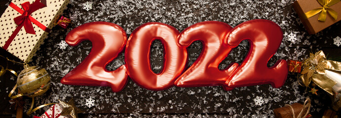 Happy New Year Background. Start to 2022. 3D illustration