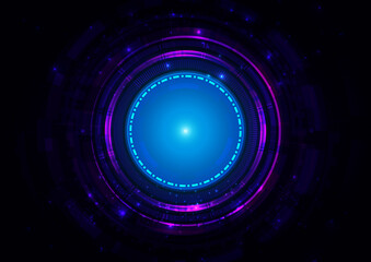 Abstract vector blue digital technology concept. Abstract vector futuristic design. illustration vector design background