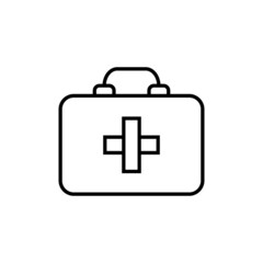 medical bag icon simple desain