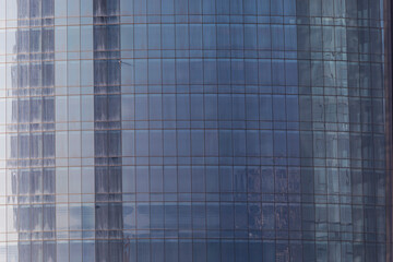 Glass facades of skyscrapers. Texture or background