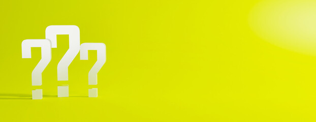3 Question mark symbol 3d rendered image background image