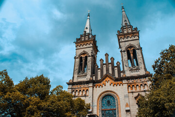 The Cathedral of the Mother of God, Georgian Orthodox cathedral, Neo-Gothic Church in Batumi, Georgia