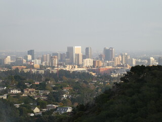 city skyline of Los Angeles