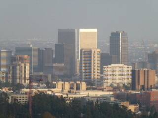 Fototapeta na wymiar city skyline of Los Angeles