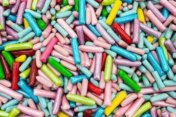 Children's holiday, colorful delicious candies