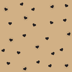 seamless valentine day pattern background heart shape
