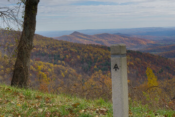 Hiking the Appalachian Trail in full autumn color