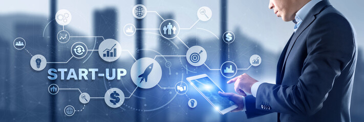 Start Up Mission Business Launch Team Success Concept 2022