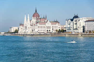 Obraz premium The Hungarian Parliament Building in Budapest