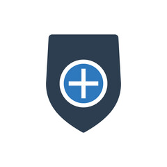 Fototapeta premium Health Insurance Icon - Medical Protection icon