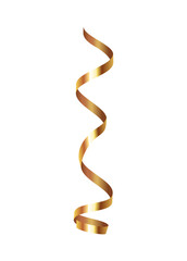 Golden Hanging Ribbon Composition