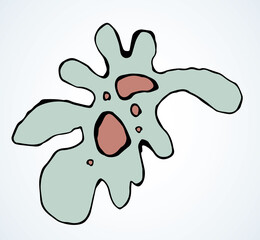 Amoeba. Vector drawing sign icon