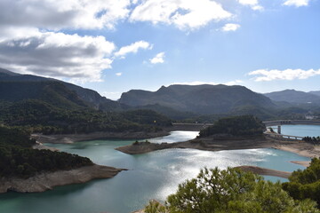 Fototapeta premium Mirador de los Tres Embalses Málaga
