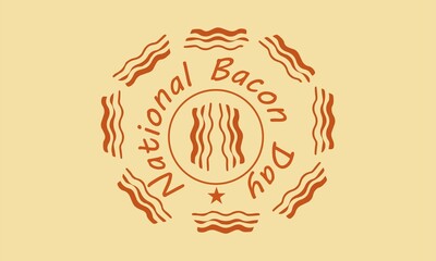 National Bacon Day 30 December Poster for Social Media