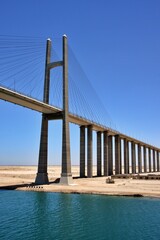 Brücke am Suez Kanal