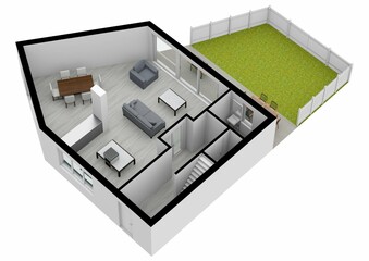 3d floor plan for real estate.