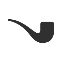 Smoking pipe icon for web and mobile